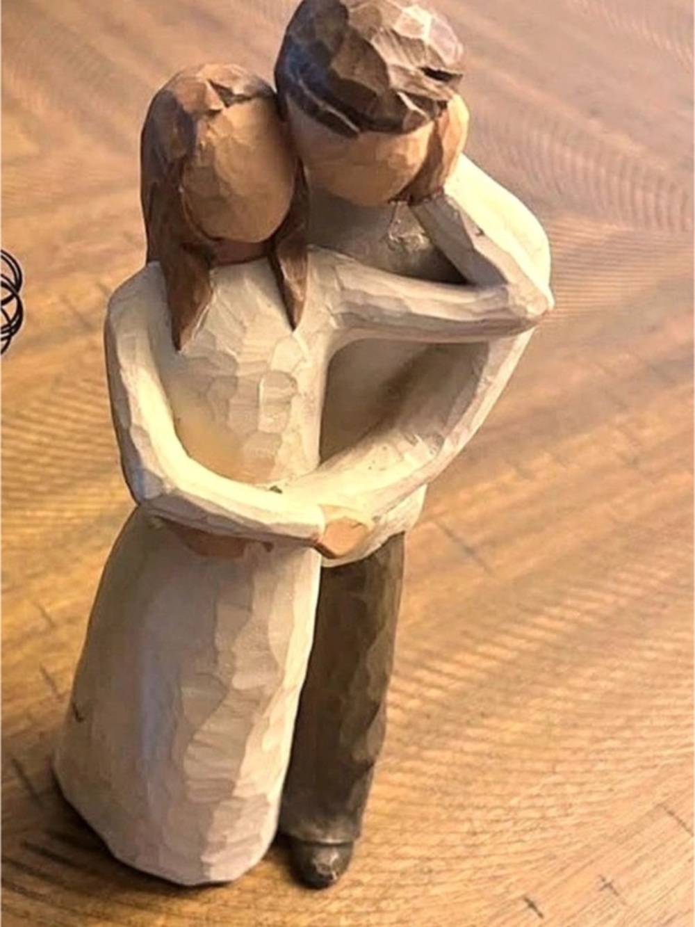 Willow Tree Together Figurine Sculpture Cream & Brown